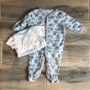 Elephant sleeper with onsie